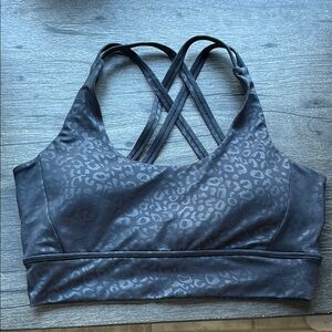 BuffBunny Rosa Sports Bra V2 - Black Leopard - XL